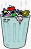 garbage can cartoon