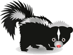 cartoon skunk