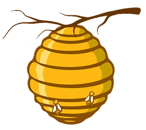 bee hive cartoon