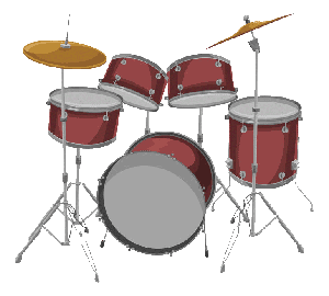 drum kit cartoon