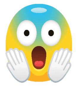 emoji scared cartoon