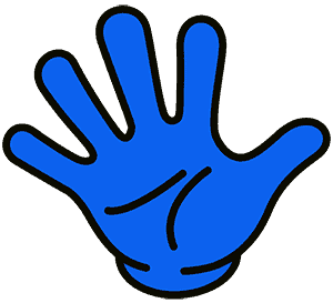 five fingers cartoon 