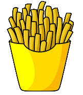 french fries cartoon