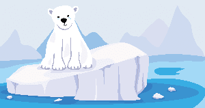 polar bear cartoon 