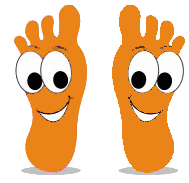 toes cartoon