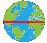 earth with equator
