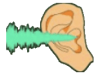 ear with wave small